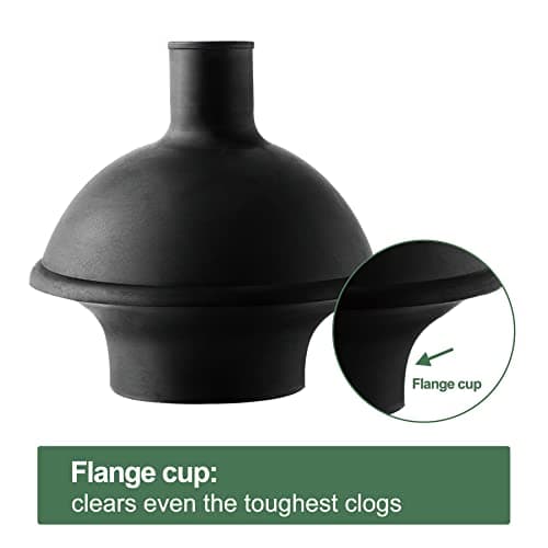 Eyliden Toilet Plunger and Brush, 2 in 1 Toilet Bowl Brush Plunger Set with Holder, Bathroom Cleaning Tools Combo with Caddy Stand, Nylon Bristles, Shatter-Resistant Plastic, Black 3