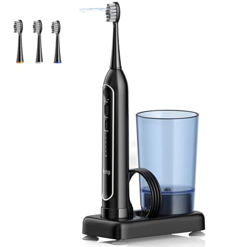 Benhip Electric Toothbrush with Water Flosser – 3 Sonic Toothbrush Modes & 5 Water Flossing Pressure – Fast Charging & IPX7 Waterproof – Portable Travel Case Included