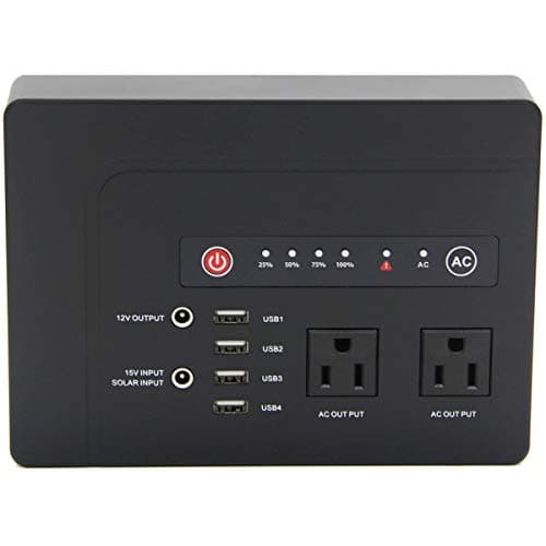 powkey 200W Portable Power Bank with AC Outlet, 146Wh Rechargeable Backup Lithium Battery, 110V Pure Sine Wave AC Outlet for Outdoor RV Trip Travel Home Office Emergency 9