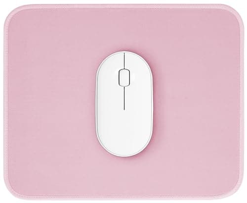 ZYAOTWQZ Pink Mouse Pad, Nice and Cute Mouse Pad, Splash-Proof Textured 10.2 x 8.2Inch, Stitched Edge Non-Slip Waterproof Rubber