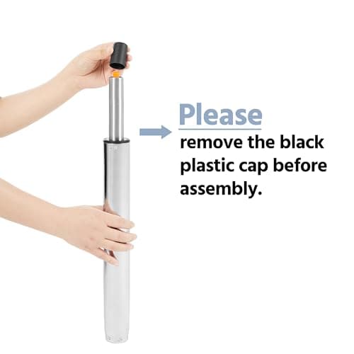 Yaheetech Modern Tufted Armless Desk Office Chair Faux Leather Upholstered Computer Chair with Adjustable Seat Height and Rolling Wheels for Home/Office, Black 9