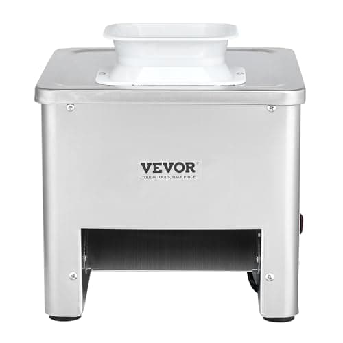 VEVOR Meat Cutter Machine, 550W Meat Slicer, 350 lb/h Commercial Meat Cutting Machine, Stainless Steel, 3.5 mm Thickness, Electric Food Cutting Slicer for Home Kitchen, Restaurant, Supermarket 12