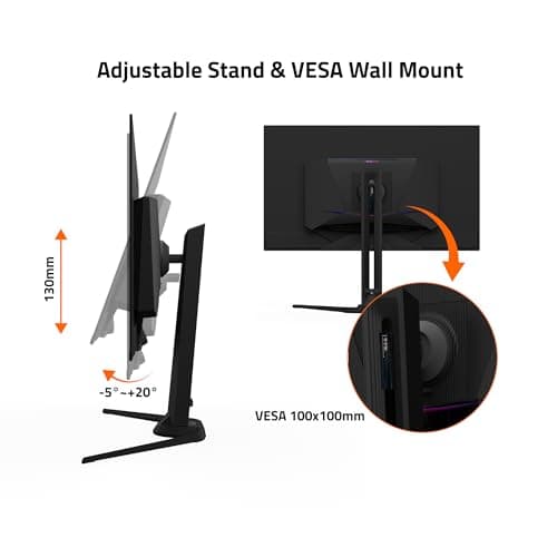 GIGABYTE - AORUS FO32U2-32" QD OLED Gaming Monitor - UHD 3840x2160-240Hz - 0.03ms GTG - AMD FreeSync Premium Pro - Type C KVM - HDMI, DP, Type C - Height Adjustable - Black 5