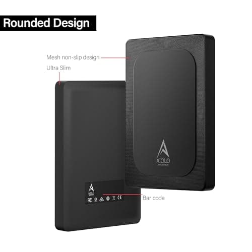 Aiolo Innovation 1TB External Hard Drive Ultra Slim Portable HDD-USB 3.0 USB-C for PC, Mac, Laptop, PS4, Xbox one,Xbox 360 5