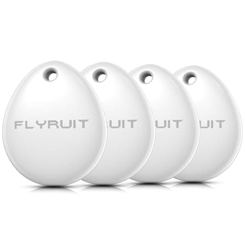Air Tracker Tags-4 Pack for Apple Find My (iOS Only), Official MFi Certified, Smart Bluetooth Key Finder, Tracking Device for iPhone, Mini Finder Locator for Luggage, Backpack, Wallet, Bags, eBike