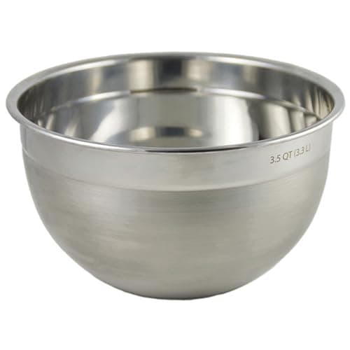 Tovolo Medium Stainless Steel Mixing Bowl 3.5 Quart Nesting Metal Bowl with Rounder Lip Edge, Dishwasher Safe Single Metal Bowl Kitchen Prep Essential, Whisking Bowl for Baking and Cooking
