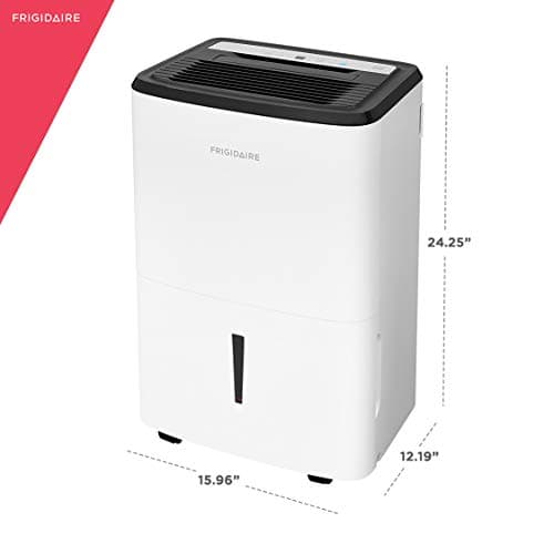 Frigidaire 50 Pint Dehumidifier with Pump. 4,500 Square Foot Coverage. Ideal for Large Rooms and Basements. 1.7 Gallon Bucket Capacity 7