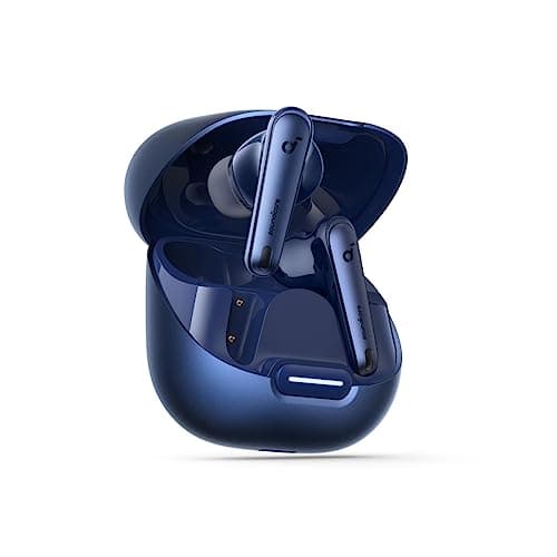 Soundcore by Anker Liberty 4 NC Wireless Noise Cancelling Earbuds, 98.5% Noise Reduction, Adaptive Noise Cancelling to Ears and Environment, Hi-Res Sound, 50H Battery, Wireless Charging (Renewed)