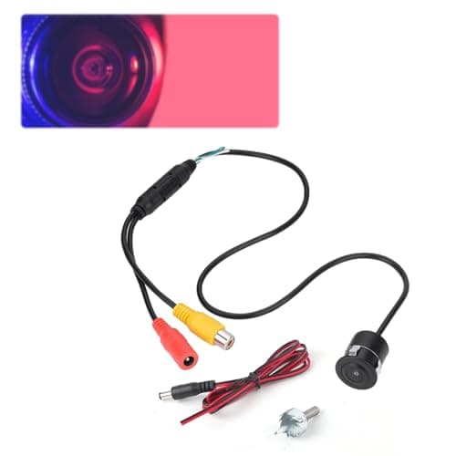 KUIDAMOS Mini CCTV Camera, 120 Wide Angle, 720p HD, IR Night Vision, IP68 Waterproof, Vehicle Safety Camera