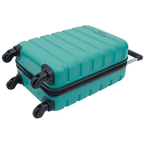 Wrangler 22" Hardside Spinner Carry-On Luggage, Teal 7