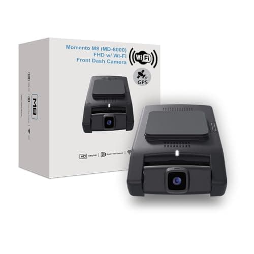 Momento M8 3-Ch FHD w/Dual 5.0GHz Wi-Fi + GPS Front Dash Camera (MD-8000) Includes 32GB MicroSD Card