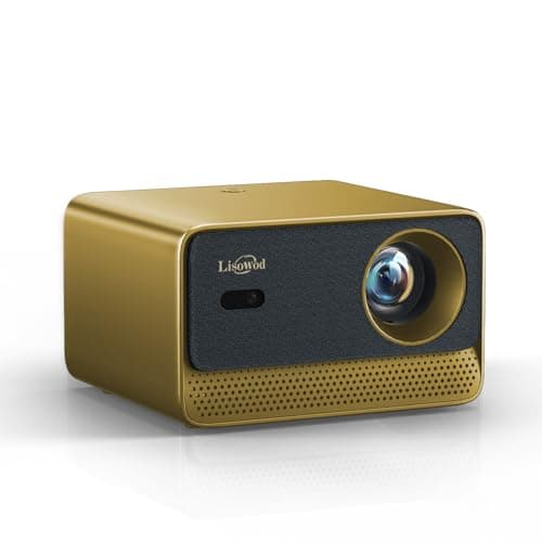 Lisowod Projector with WiFi and Bluetooth, Mini-Projector: Lisowod Portable Smart Outdoor Projector, 1080P for Outdoor Use