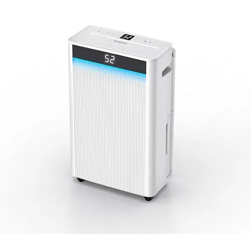 4500 Sq.Ft Dehumidifier, KeepGlad Dehumidifier Max 80 Pint/D, Dehumidifiers for Home with Drain Hose, Smart Compressor with Intelligent Humidistat,Three Modes, for Basement, Bedroom, Bathroom