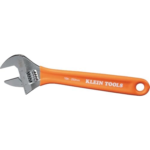 Klein Tools D5073 Adjustable Wrench Set, Extra Capacity, 6-Inch, 8-Inch, 10-Inch, Forged Alloy Steel, Metric and SAE, 3-Piece 9
