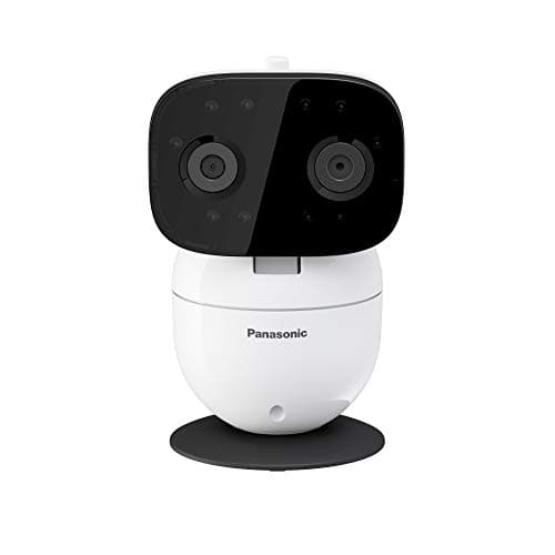Panasonic Video Baby Monitor with Remote Pan/Tilt/Zoom, Extra Long Range, Secure Connection and Portable, 2 Way Talk & Lullaby or Noises – Add-On Camera KX-HNC301W