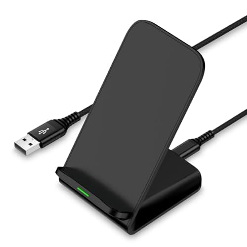 15W Samsung Wireless Charger Fast Wireless Charging Stand Cordless Fast Charger for Samsung Galaxy S25 Edge S24 Ultra S23 S22 S21 S20 FE Note 20 Z Flip 7 6 5 4 3,iPhone 16e 16 15,Pixel 9a 9 8 7 6 Pro