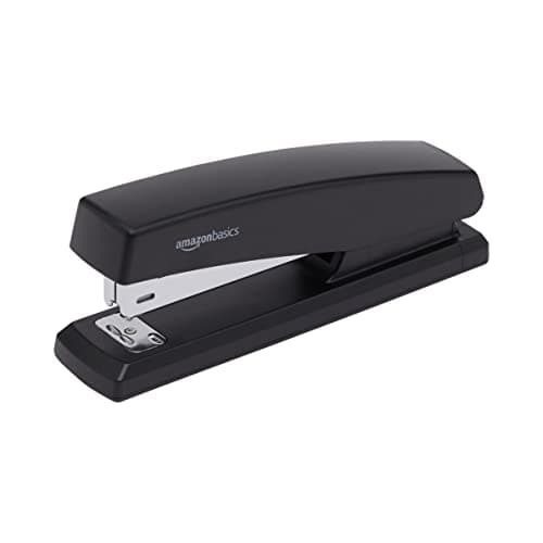 Amazon Basics Stapler Value Pack Including Staples and Staple Remover, 3-Pack, Black