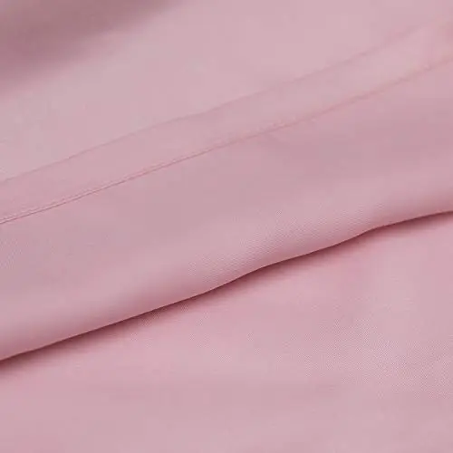 THXSILK Silk Pillowcase, 19 Momme Mulberry Silk, Strawberry Decorative, Best for Skin and Hair, Ultra Smooth Durable - Queen Size, Pink 5