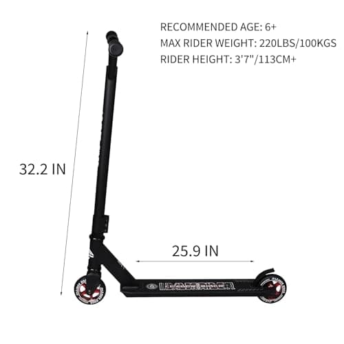 Pro Scooter - Stunt Scooter for Kids 8 Years and Up - Perfect for Beginners Boys and Girls - Best Trick Scooter for BMX Freestyle Tricks 5