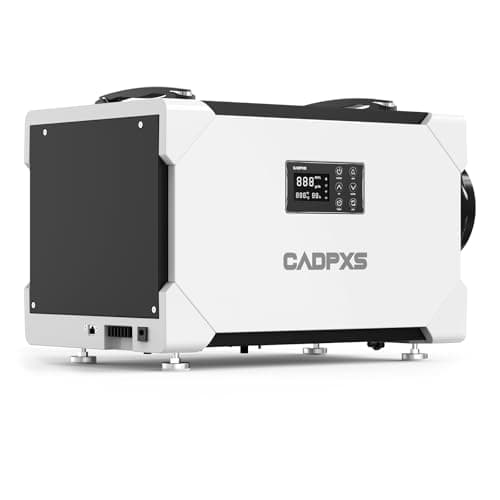 CADPXS Crawlspace Dehumidifier, 145 Pints Commercial-Grade Dehumidifier with Drain Hose for Crawl Spaces, Basements, Industrial and Water Damage Use, Large Capacity, Auto Defrost, Memory Restart, cETL