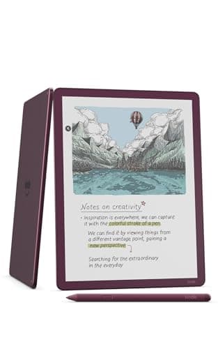 Amazon Kindle Scribe Colorsoft 64GB (newest model) — 11” paper-like color display with front light — Thin, light, powerful — Write in notebooks, documents, and books. Includes Premium Pen - Fig