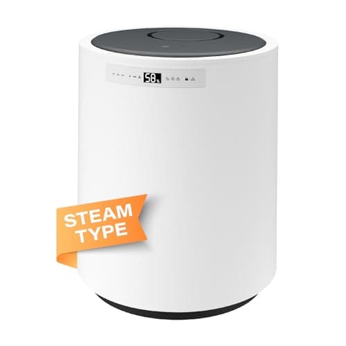 Y&O Steam Humidifier Large Room, 10L/2.64Gal Whole House Humidifier with 304 Stainless Steel Heater, Filterless, No White Dust, Warm Mist Humidifier for Baby Bedroom, 1200ml/h Output