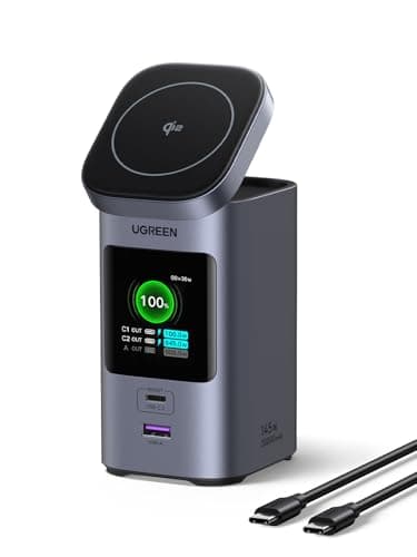 UGREEN Nexode Power Bank 20000mAh 145W PD 3.0 Portable Charger 72Wh Qi2 Certified 15W Wireless Fast Charging Magsafe Battery Pack 2C1A with TFT Display for iPhone 17/16 Series/MacBook/iPad and More