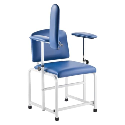 VEVOR Phlebotomy Chair, Blood Draw Chair with Adjustable Armrests and Flip Arm, 400LBS Loading Blood Drawing Medical Chair with Soft Padded Seat, Easy-to-Clean PVC Leather for Hospitals, Labs, Clinics 9