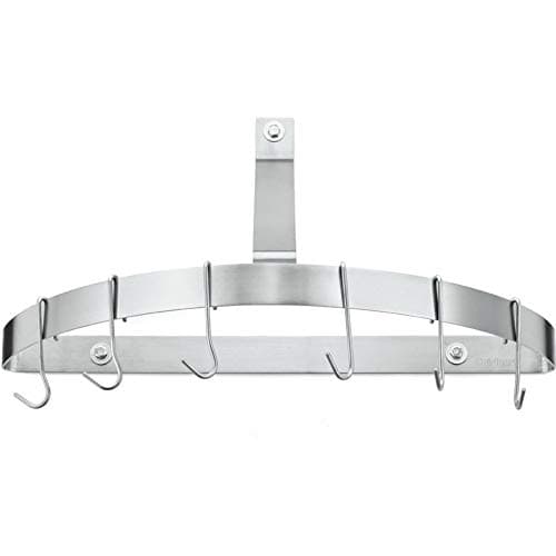 Cuisinart Chef's Classic Half-Circle Wall-Mount Pot Rack, Brushed Stainless