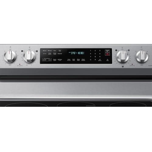 SAMSUNG Smart Freestanding Electric Range 6.3 cu. ft. with Air Fry, Convection+, and Griddle, NE63D6711SR/AA, Stainless Steel 8