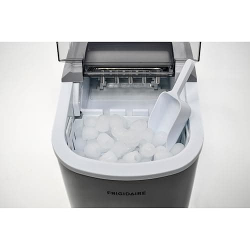 FRIGIDAIRE EFIC189-Silver Compact Ice Maker, 26 lb per Day, Silver 12