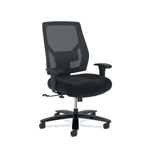 HON Crio Big and Tall Office Chair, 450lbs Weight Capacity, Extra Wide Ergonomic Desk Chair, Heavy Duty Tilt Recline, Swivel Wheels, Comfortable for Long Hours