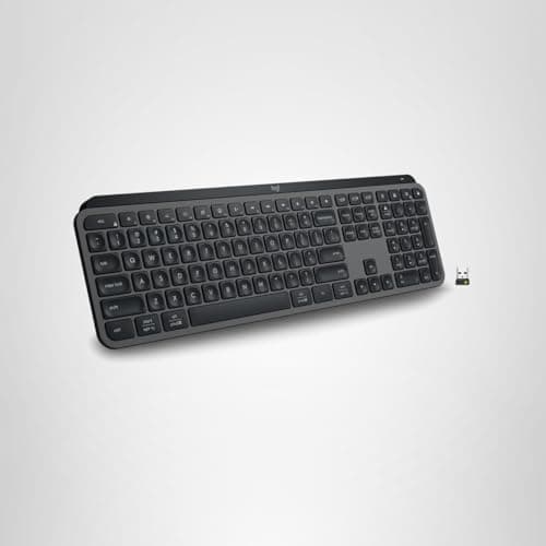 Logitech MX Keys S Wireless Keyboard, Low Profile, Fluid Precise Quiet Typing, Programmable Keys, Backlighting, Bluetooth, USB C Rechargeable, for Windows PC, Linux, Chrome, Mac - Graphite 12