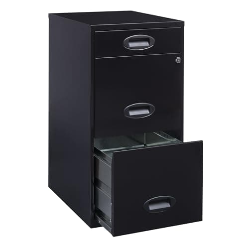 Realspace® SOHO 18"D 3-Drawer Organizer Vertical File Cabinet, Black 5