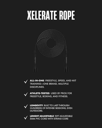 Swissskip Speed Jump Rope by Dayan Kolev, 5mm PVC Skipping Rope, for Beginners and Advanced Athletes, Ideal for Fitness, Cardio, Boxing & CrossFit, Adjustable length with Unbreakable Handles (Black) 7