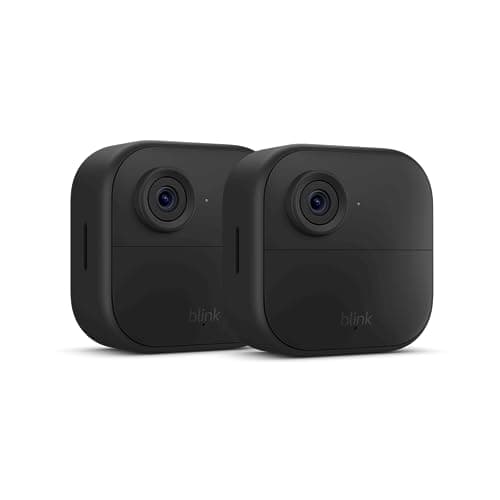 Like-New Blink Outdoor 4 – Wireless smart security camera, two-year battery, 1080p HD day and infrared night live view, two-way talk – 2 camera system