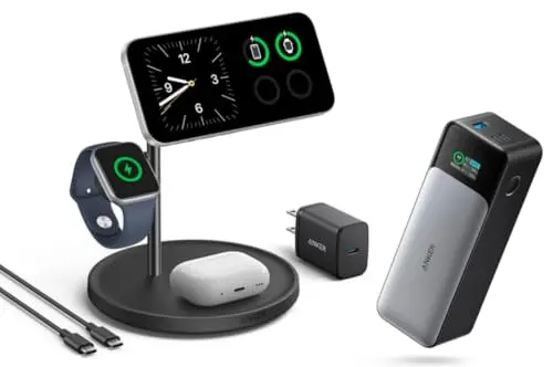 Anker 737 Power Bank, 24,000mAh 3-Port Laptop Portable Charger with 140W Output, Smart Digital Display, Compatible with iPhone 15/14 /13 Series, Vision Pro, Samsung, MacBook, Dell, AirPods, and More