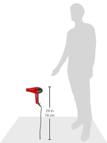 ELCHIM 2001 High Pressure Professional Hair Dryer - Red/Black , 1 Count (Pack of 1) 8