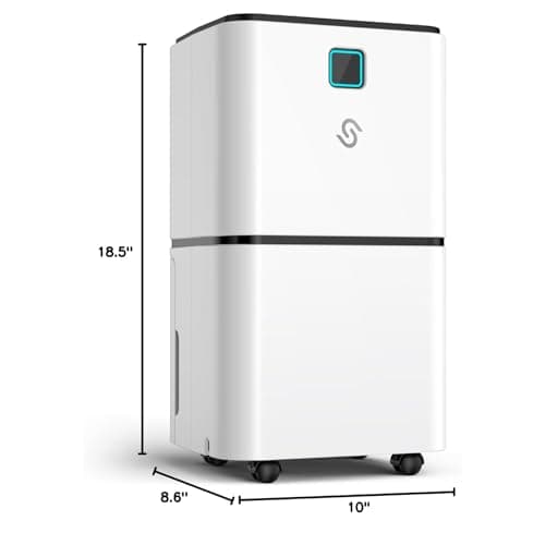 2000 Sq. Ft Dehumidifier for Home/Basement, 30 Pints 36 dB Dehumidifiers for Bedroom/Bathroom With Drain Hose LED Intelligent Humidity Light 8