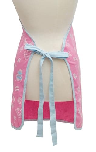 Handstand Kitchen Hello Kitty Commemorative 50th Anniversary Print 28" Adult Apron and Oven Mitt Set 6