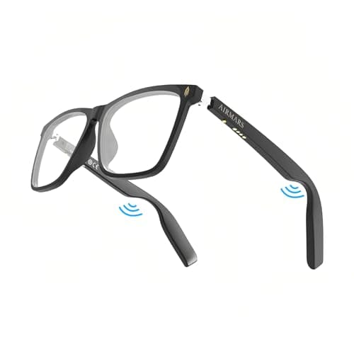 AIRMARS Smart Glasses for Men and Women with Speaker/Bluetooth Sunglasses with Blue Light Filter Lenses,Smart Sunglasses Bluetooth 5.4 Support Voice Assistant/Android/Mac/PC