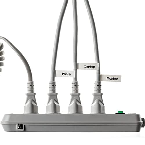 Brother P-Touch, PTH110BP, Easy Portable Label Maker Bundle (4 Label Tapes Included), White, Small 7