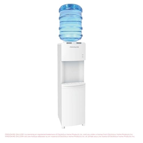 Frigidaire EFWC498, Top Load Hot & Cold Water Cooler Dispenser for Home, Garage, Dorm, RV & Cottage, 3 and 5 Gallon Bottles, 11" D x 11.5" W x 36" H, White 9