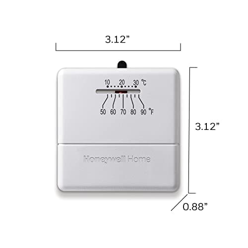 Honeywell Home CT30A1005 Standard Manual Economy Thermostat, Almond, 0.6 6