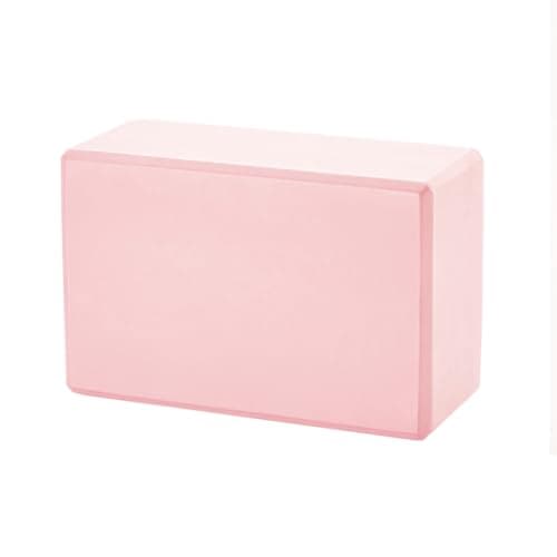 High-Density EVA Yoga Block – Hard & Thick (250g) Block for Yoga, Pilates, Dance Workout – Non-Slip Exercise Brick for Beginners, 9x6x4 Inches (Pink, 9inx6inx4in)