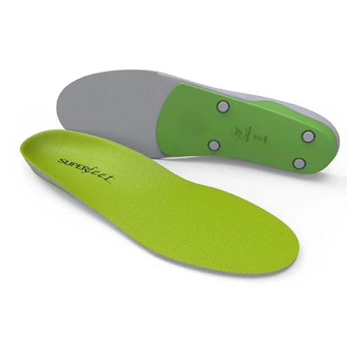 Superfeet All-Purpose Support High Arch Insoles (Green) for Active Lifestyle with High Arch Support - Men 7.5-9 / Women 8.5-10