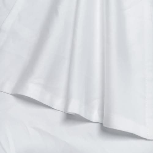 Cottington Lane 1 Piece Queen Size Fitted Sheet Only, Premium Hotel Quality Egyptian Cotton, 15 Inch Deep Pocket Bottom Sheets, Soft, Breathable, Cool & Crisp Bed Sheets, White Solid 9