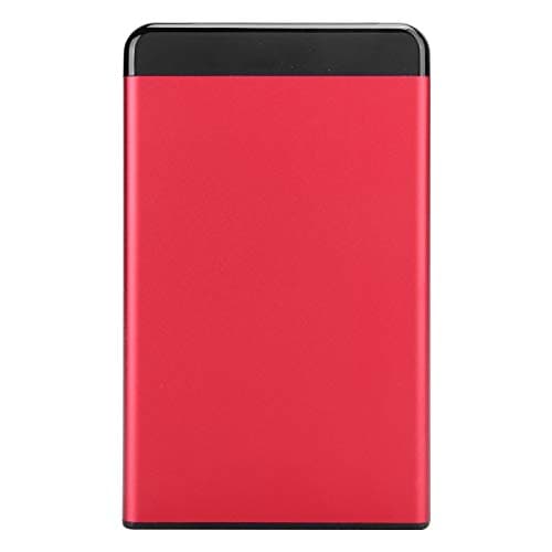 Qiilu External Hard Drive 4Tb 2Tb External Hard Drive Aluminum Alloy Mobile Hard Disk Box Usb3.0 Portable 2.5In Ssd Sata Aluminum Alloy Enclosure 8Tb (Red)(Not The Hard Drive) 9