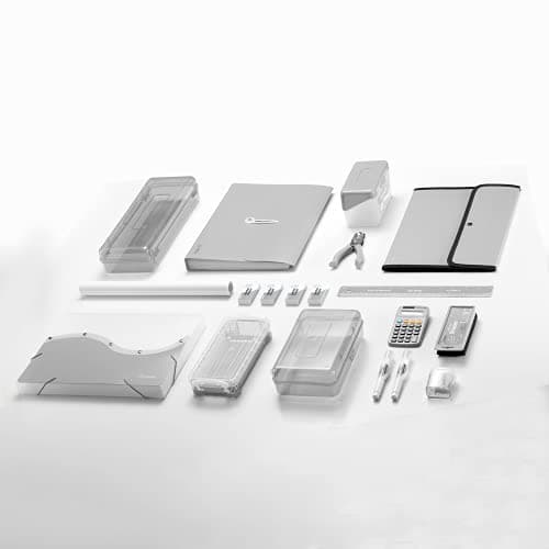 Enday Index Card Holder Grey, 3x5 Note Flash Card Organizer Case, File Box with 5 Dividers, Notecard Box Holds 100 Cards, Also Available in Red, Purple, Green, Pink, Blue, 1 Pack 7