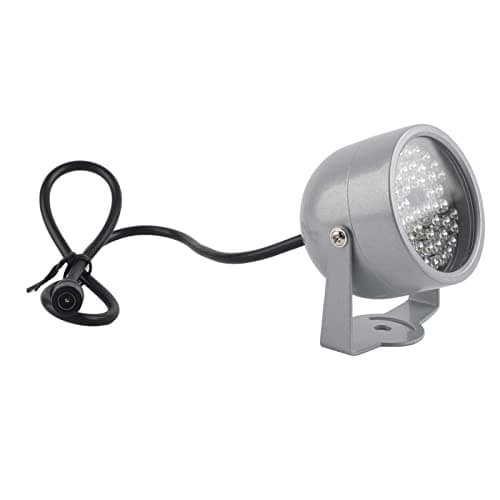 IR Illuminator, 48 LED Infrared Light Illuminating Night Visionss Floodlight 60 Degree Wide Angle Spotlight Waterproof Highway Snapshot Fill Lamp Auto Sensor for Outdoor Indoor CCTV Security Camera